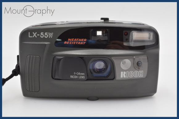 【初心者さんにおすすめ】新入荷 コンパクトフィルムカメラ リコー RICOH LX-55W DATE 34mm F4.5 単三電池で動きます！