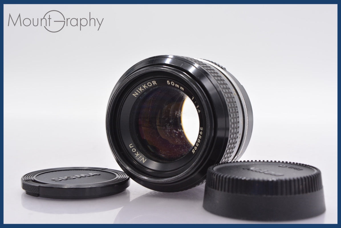 Nikon ニコン New NIKKOR 50mm F1.4 非Ai ☆実用美品☆ NIKON ニコン NEW NIKKOR 50mm F1.4 非Ai 前後
