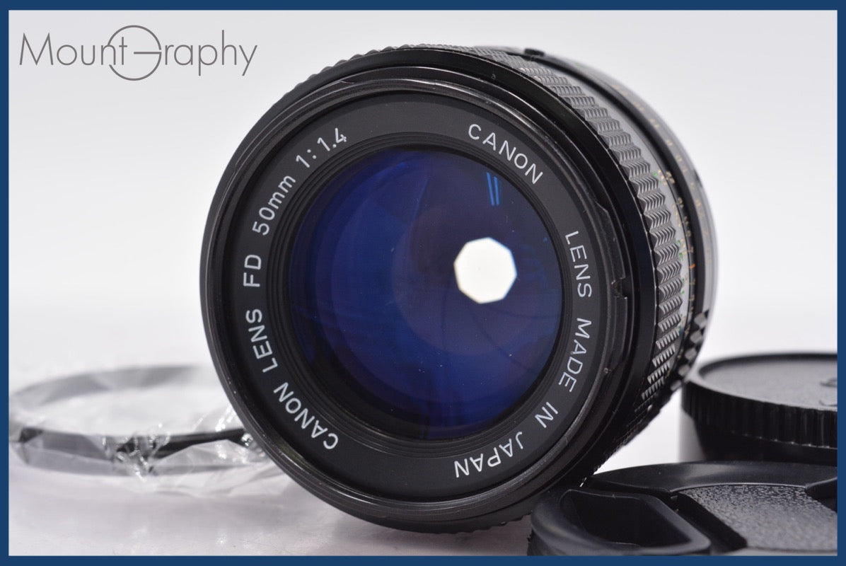 ☆特別特価☆ キヤノン Canon NEW FD 50mm F1.4 前後キャップ&レンズ