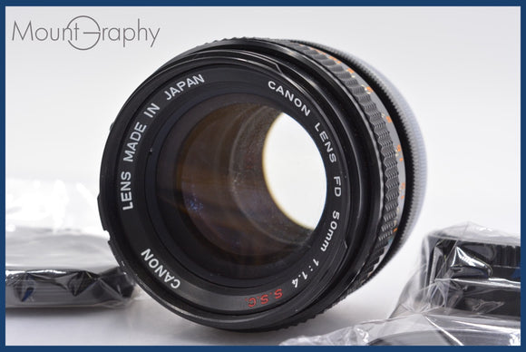 ★極上美品★ キヤノン Canon FD 50mm F1.4 S.S.C. 前後キャップ&レンズフィルター付 ★完動★同梱可 #mj3057