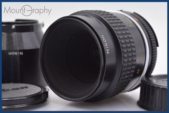 ★良品★ ニコン Nikon Micro-NIKKOR 55mm F2.8 Ai-S 前後キャップ&レンズフィルター、フード付 ★完動★同梱可 #mj3068