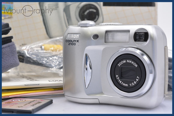 ★良品★ ニコン Nikon COOLPIX 2100 3x 単三電池仕様 元箱、メモリーカード、取扱説明書付属 同梱可 #mj3078
