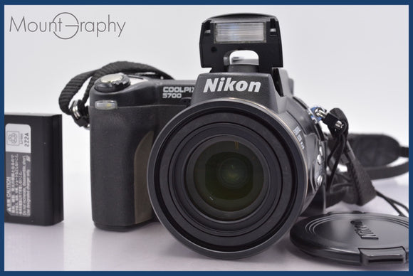 ★実用美品★ ニコン Nikon COOLPIX E5700 8x 前キャップ、バッテリー付属 ★完動★同梱可 #am1097