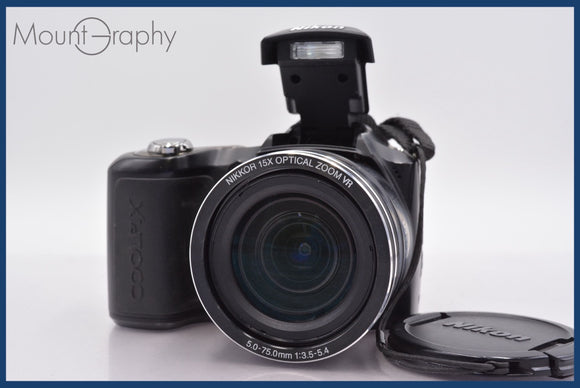 ★極上美品★ ニコン Nikon COOLPIX L100 15x 前キャップ、メモリーカード付 ★完動★同梱可 #am1092