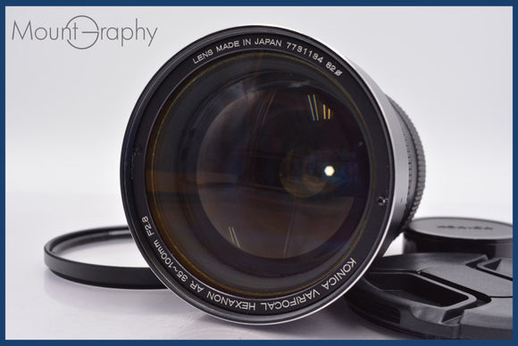 ★極上美品★ コニカ KONICA HEXANON AR VARIFOCAL HEXANON AR 35-100mm F2.8 前後キャップ他 ペンタックスK用(MF)  #am1120