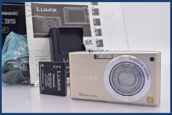 ★極上美品★ パナソニック Panasonic LUMIX DMC-FX35 元箱、バッテリー、充電器、取扱説明書付属 同梱可 #am1223