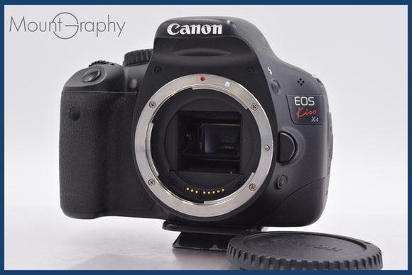 ★極上美品★ キヤノン Canon EOS Kiss X4 前キャップ、台座付 ★完動★同梱可 #am1166