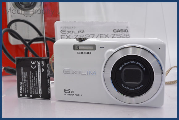 ★ジャンク特価★ カシオ CASIO EXILIM EX-ZS28 6x 元箱、バッテリー付属 同梱可 #am688
