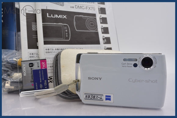 ★実用美品★ ソニー SONY Cyber-shot DSC-T11 3x 元箱、バッテリー、メモリーカード、取扱説明書付属 同梱可 #am677