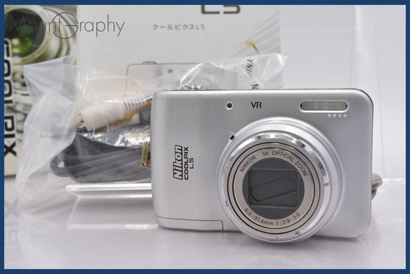 ★極上美品★ ニコン Nikon COOLPIX L5 5x 単三電池仕様 元箱、取扱説明書付属 ★完動★同梱可 #am694