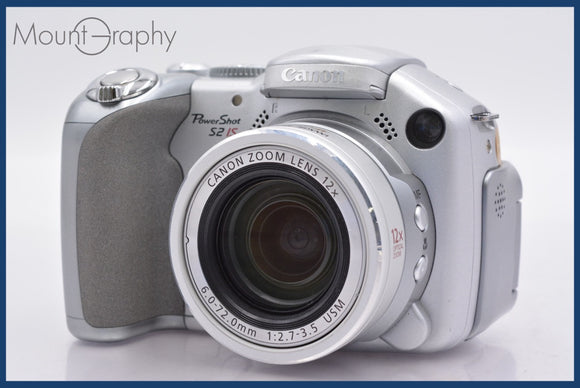 ★ジャンク特価★ キヤノン Canon PowerShot S2 IS 12x 単三電池仕様 前キャップ付 同梱可 #am552