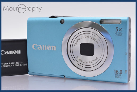 ★極上美品★ キヤノン Canon PowerShot A2400 IS 5x バッテリー付属 ★完動★同梱可 #am610