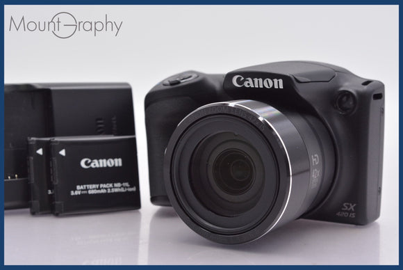 ★極上美品★ キヤノン Canon PowerShot SX420 IS 42x 前キャップ、バッテリー2個、充電器付属 ★完動★同梱可 #am548