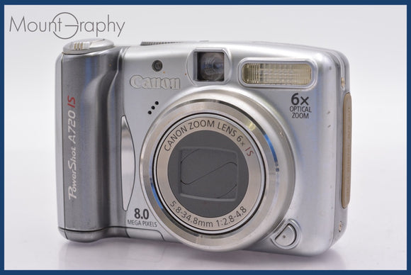 ★実用美品★ キヤノン Canon PowerShot A720 IS 6x 単三電池仕様 同梱可 #am509