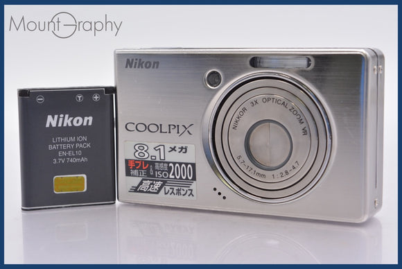 ★極上美品★ ニコン Nikon COOLPIX S510 3x バッテリー付属 ★完動★同梱可 #am637