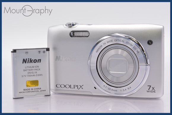 ★ジャンク特価★ ニコン Nikon COOLPIX S3500 7x バッテリー付属 同梱可 #am630