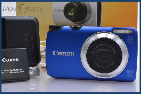 ★極上美品★ キヤノン Canon PowerShot A3300 IS 5x 元箱、バッテリー、充電器付属 ★完動★同梱可 #am624