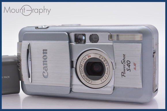 ★極上美品★ キヤノン Canon PowerShot S40 3x バッテリー付属 ★完動★同梱可 #am506