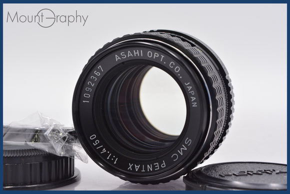 ★実用美品★ ペンタックス PENTAX SMC PENTAX 50mm F1.4 前後キャップ&レンズフィルター付 同梱可 #am447