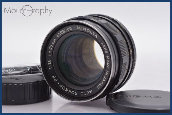 ★特別特価★ ミノルタ MINOLTA AUTO ROKKOR-PF 55mm F1.8 前後キャップ&レンズフィルター付 同梱可 #am458