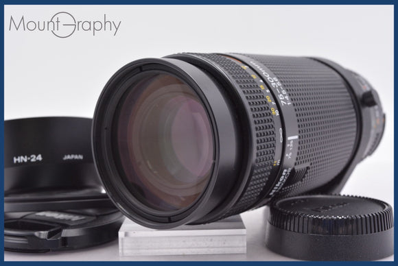 ★極上美品★ ニコン Nikon AF NIKKOR 75-300mm F4.5-5.6 前後キャップ&レンズフィルター、レンズフード付 ★完動★同梱可 #am1418