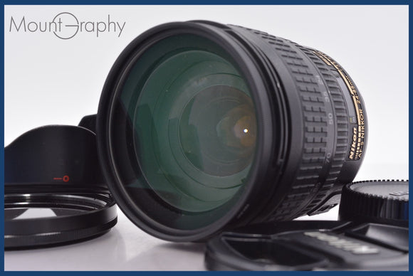 ★極上美品★ ニコン Nikon AF-S NIKKOR 24-85mm F3.5-4.5 G ED 前後キャップ&レンズフィルター、レンズフード付 ★完動★同梱可 #am1446