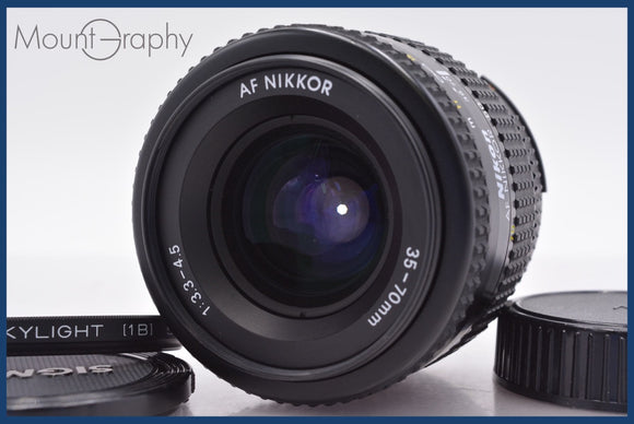 ★極上美品★ ニコン Nikon AF NIKKOR 35-70mm F3.3-4.5 前後キャップ&レンズフィルター付 ★完動★同梱可 #am1417