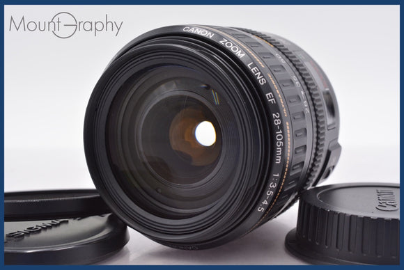 ★極上美品★ キヤノン Canon EF 28-105mm F3.5-4.5 USM 前後キャップ&レンズフィルター付 ★完動★同梱可 #am1423
