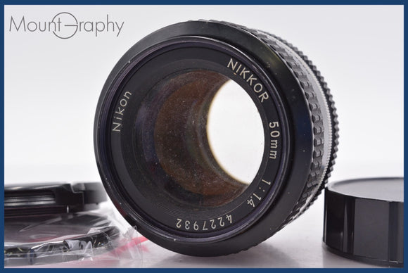 ★実用美品★ ニコン Nikon NIKKOR 50mm F1.4 Ai 前後キャップ&レンズフィルター付 同梱可 #am1443