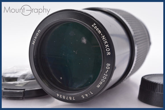 ★実用美品★ ニコン Nikon Zoom-NIKKOR 80-200mm F4.5 Ai 前後キャップ&レンズフィルター付 同梱可 #am1388