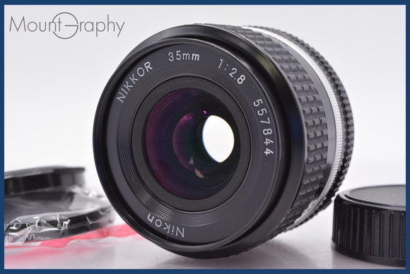★特別特価★ ニコン Nikon NIKKOR 35mm F2.8 Ai-S 前後キャップ&レンズフィルター付 同梱可 #am1445