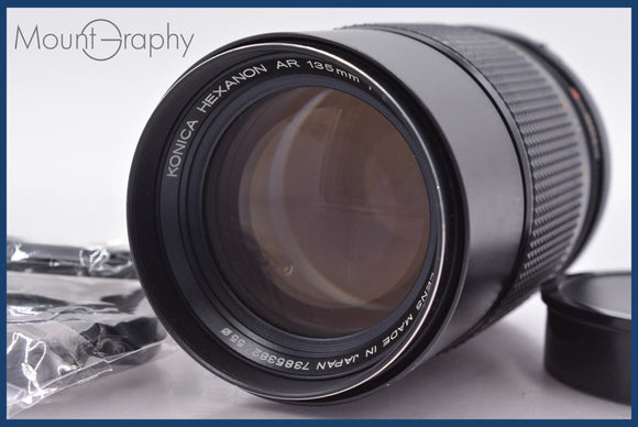 ★特別特価★ コニカ KONICA HEXANON AR 135mm F3.2 前後キャップ&レンズフィルター付 同梱可 #am1394