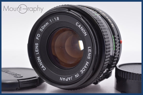 ★極上美品★ キヤノン Canon NEW FD 50mm F1.8 前後キャップ&レンズフィルター付 ★完動★同梱可 #am1458