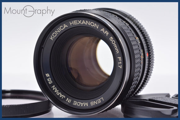 ★極上美品★ コニカ KONICA HEXANON AR 50mm F1.7 前キャップ&レンズフィルター付 ★完動★同梱可 #am1441