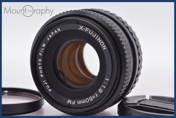 ★極上美品★ 富士フィルム FUJIFILM X-FUJINON 50mm F1.9 FM 前キャップ&レンズフィルター付 フジカXマウント ★完動★同梱可 #am1398