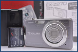 【美品・動作保証】 カシオ CASIO EXILIM EX-Z270 4X 元箱、バッテリー、充電器、取扱説明書付属 同梱無料 #ks280