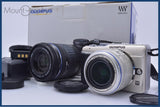 オリンパス OLYMPUS E-PL1 レンズ2本+アダプター 14-42mm/40-150mm + MMF-2 元箱、バッテリー、充電器、取扱説明書他 #am7640