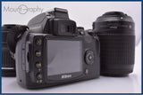 【動作保証】 ニコン Nikon D40X ダブルズームキット AF-S DX 18-55mm/55-200mm VR 前後キャップ&amp;フード、バッテリー付 同梱無料 #am6867