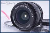 【動作保証】 キヤノン Canon NEW FD 24mm F2.8 前後キャップ&レンズフィルター付 同梱無料 #R428