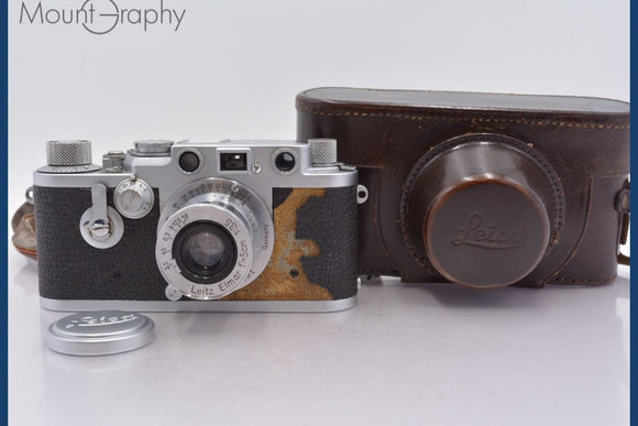 ★実用美品★ ライカ Leica IIIF RD レッドシンクロ + エルマー Elmar 5cm F3.5 ケース,前キャップ ★完動★同梱無料 #7940