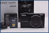 【動作保証】 ニコン Nikon COOLPIX S6100 7x 元箱、バッテリー、充電器、取扱説明書付属 同梱無料 #ak678