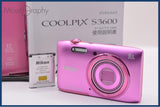 ニコン Nikon COOLPIX S3600 8x 元箱、バッテリー、取扱説明書付属 同梱無料 #ak956