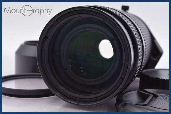 ★良品★ ニコン Nikon AF NIKKOR 75-300mm F4.5-5.6 前後キャップ&レンズフィルター、レンズフード付 ★完動★同梱可 #am1004