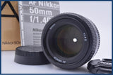 【美品・動作保証】 ニコン Nikon AF NIKKOR 50mm F1.4 D 元箱、前後キャップ付 同梱無料 #am10044