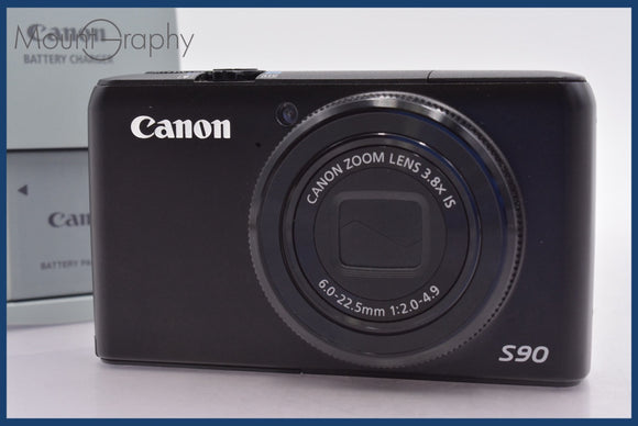 ★極上美品★ キヤノン Canon PowerShot S90 8x バッテリー、充電器付属 ★完動★同梱可 #am1023