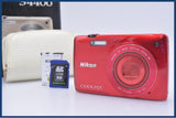 【美品・動作保証】 ニコン Nikon COOLPIX S4400 6x 元箱、バッテリー、メモリーカード付 同梱無料 #am10232