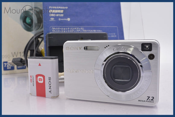★極上美品★ ソニー SONY Cyber-shot DSC-W120 4x 元箱、バッテリー、充電器、取扱説明書付属 ★完動★同梱可 #am1029