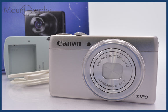 ★極上美品★ キヤノン Canon PowerShot S120 5x 元箱、充電器付属 ★完動★同梱可 #am1032