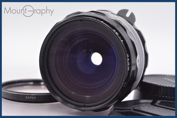 ★極上美品★ ニコン Nikon NIKKOR-H Auto 28mm F3.5 非Ai 前後キャップ&レンズフィルター付 ★完動★同梱可 #am1043