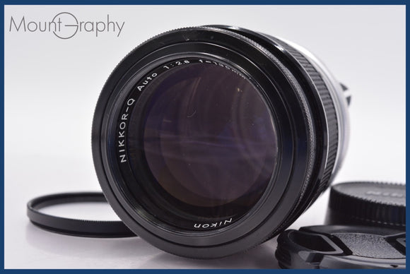 ★極上美品★ ニコン Nikon NIKKOR-Q Auto 135mm F2.8 非Ai 前後キャップ&レンズフィルター付 ★完動★同梱可 #am1045